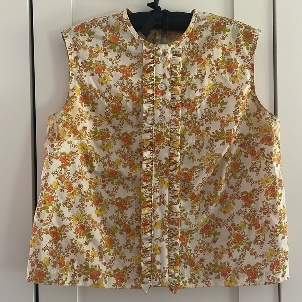 Vintage handmade floral tank